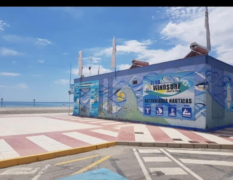 Apartamento Frente Al Mar, Familiar Y Acogedor. Санта Пола Экстерьер фото